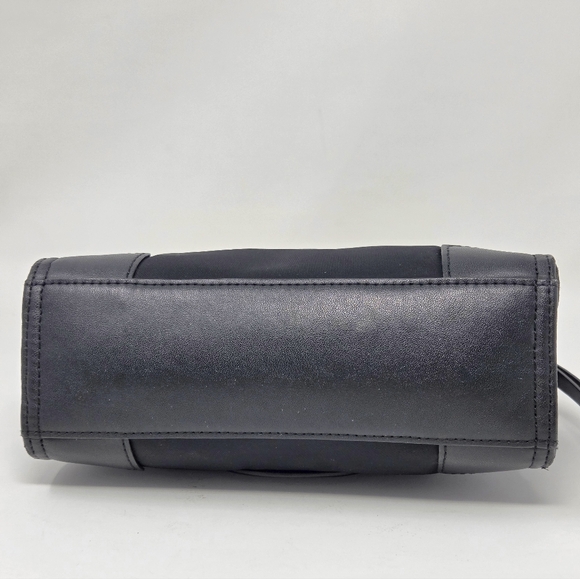 Tory Burch Ella Micro Tote in Black Nylon and Leather - Picture 3 of 7